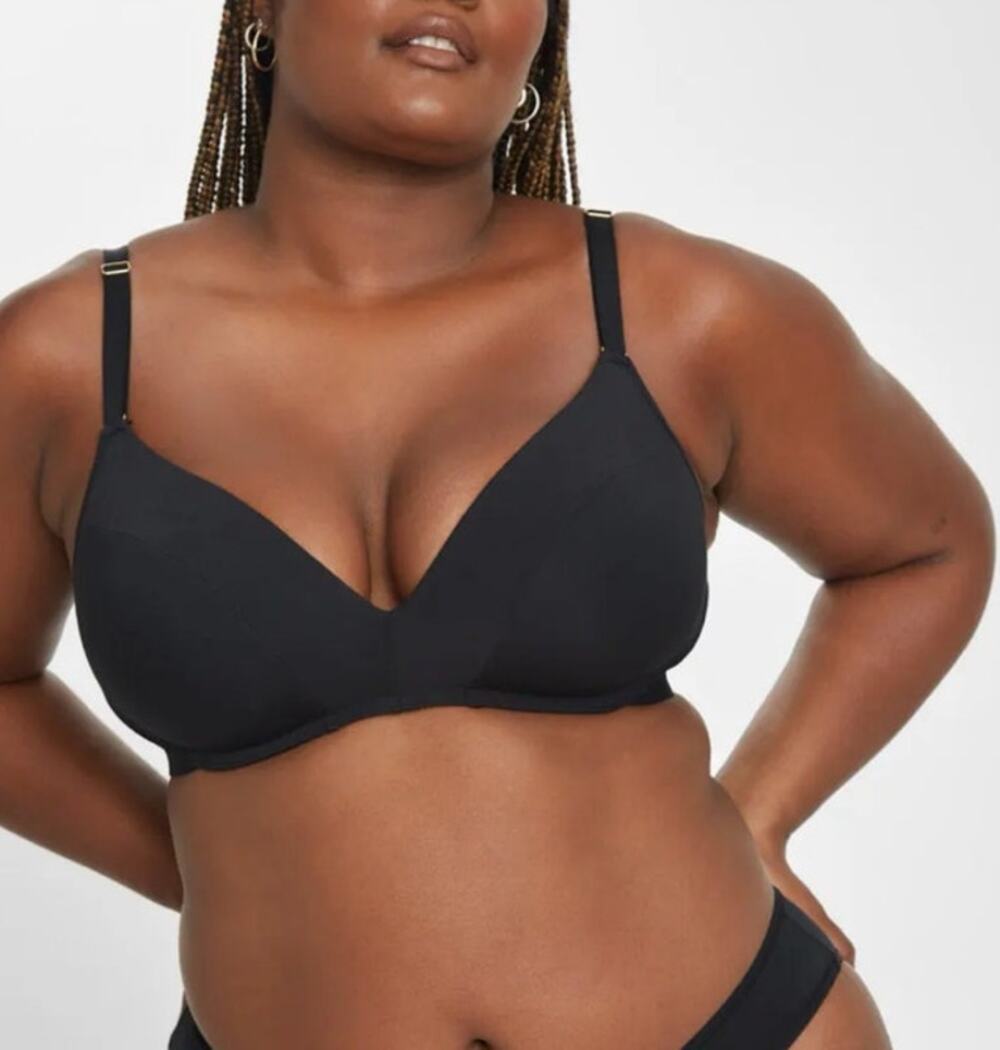 Lively Black All Day No Wire Push Up Bra Women's 34C